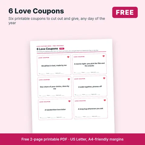 Cover image for Love Coupons (6)